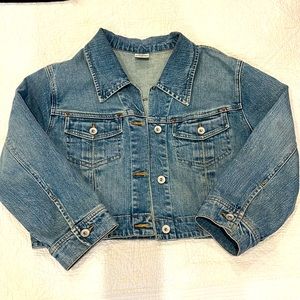 Motherhood Maternity Jean Jacket. Excellent condition. Cropped Style.